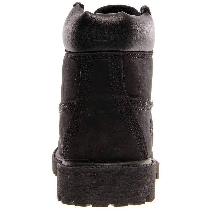 Bota Infantil Timberland 15 Cm Preta Impermeável Em Nubuck - imagem 4