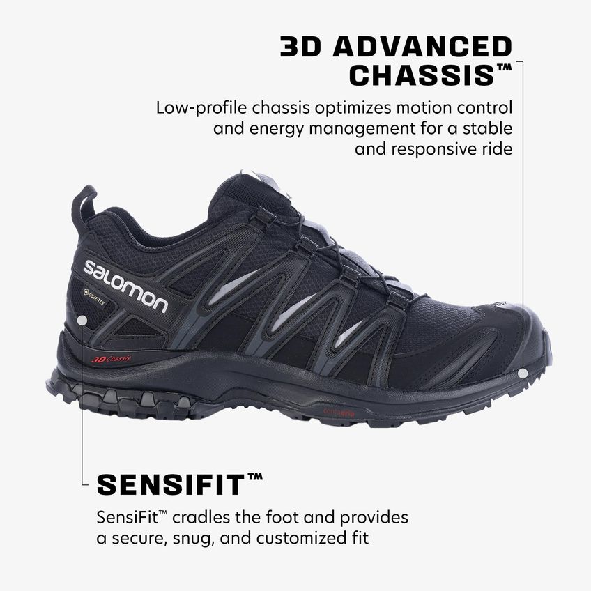 Tênis De Corrida De Trilha Salomon Xa Pro 3d Gore-tex Para Homens - imagem 3
