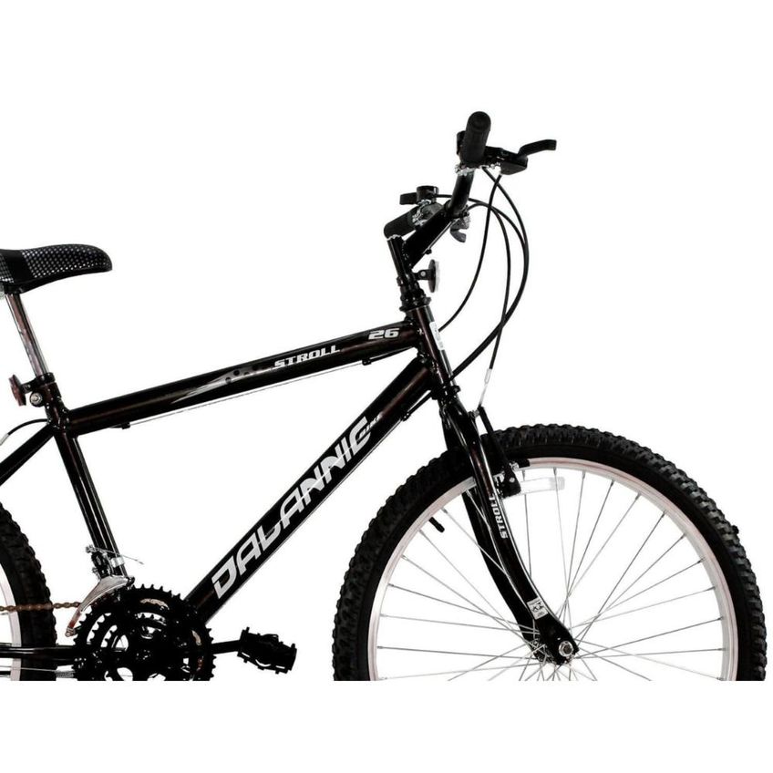 Bicicleta Aro 26 18 Marchas Masculina V Brake Strol Preto - imagem 3