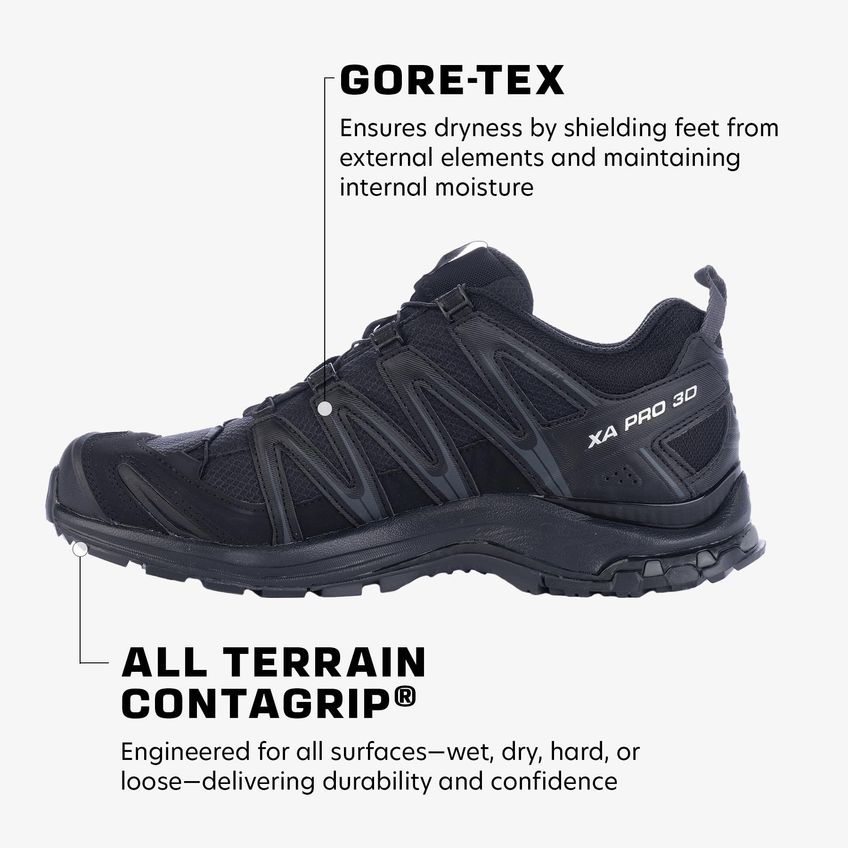 Tênis De Corrida De Trilha Salomon Xa Pro 3d Gore-tex Para Homens - imagem 4