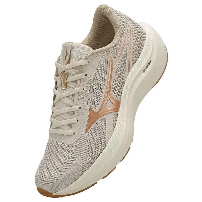Tênis Mizuno Virtue 2 Esportivo Conforto Bege 039 - imagem 3