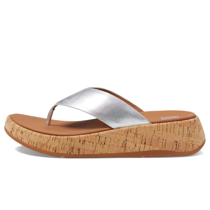 Sandália Fitflop F-mode Couro Prata 8 M (b) - imagem 4