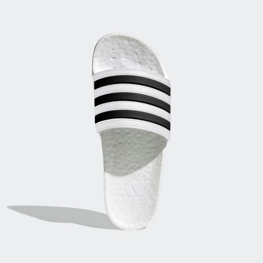 Sandália Adidas Adilette Boost Branco/Preto 8 - imagem 3