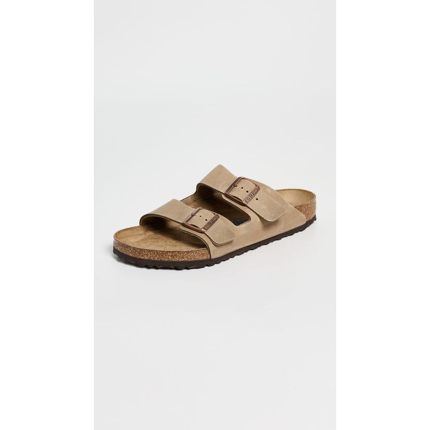 Sandália Birkenstock Arizona De Couro Bege Taupe 12/12,5 - imagem 3