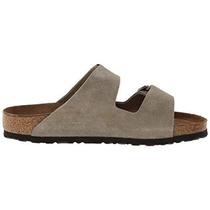 Sandália Birkenstock Arizona Camurça Masculina 41 EU Taupe - imagem 2