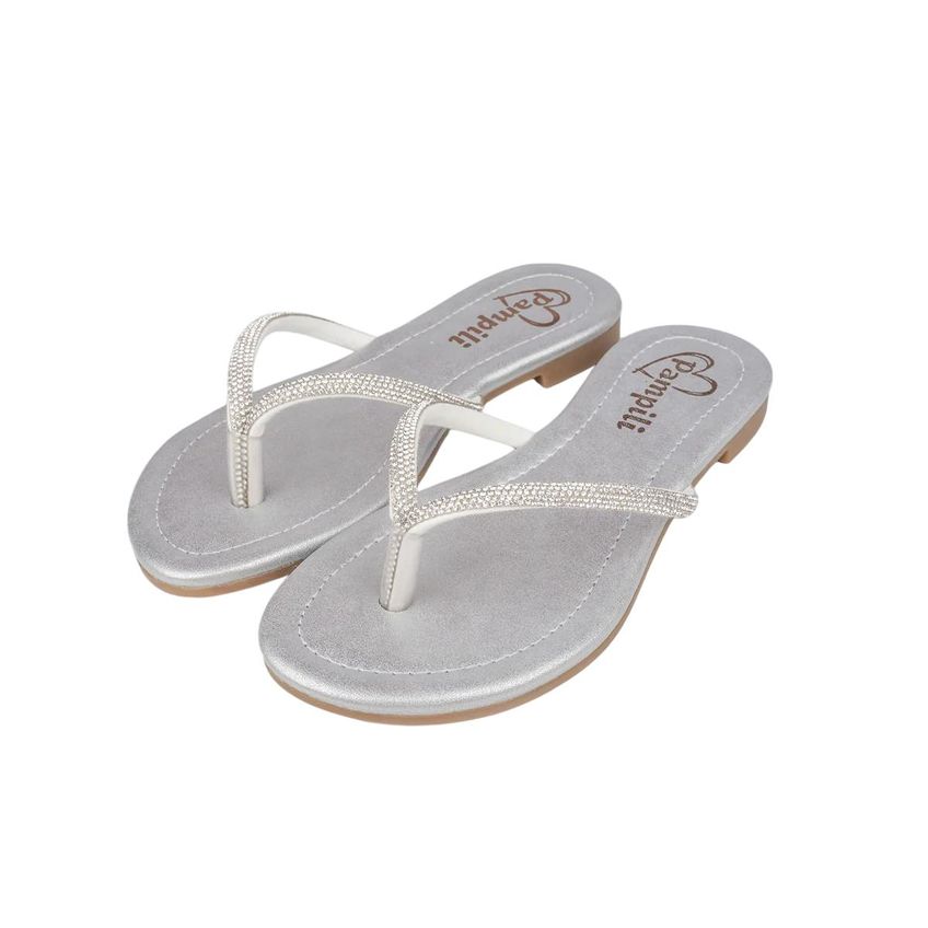 Sandalia Pampili Iris Conforto Casual Prata 030 - imagem 3