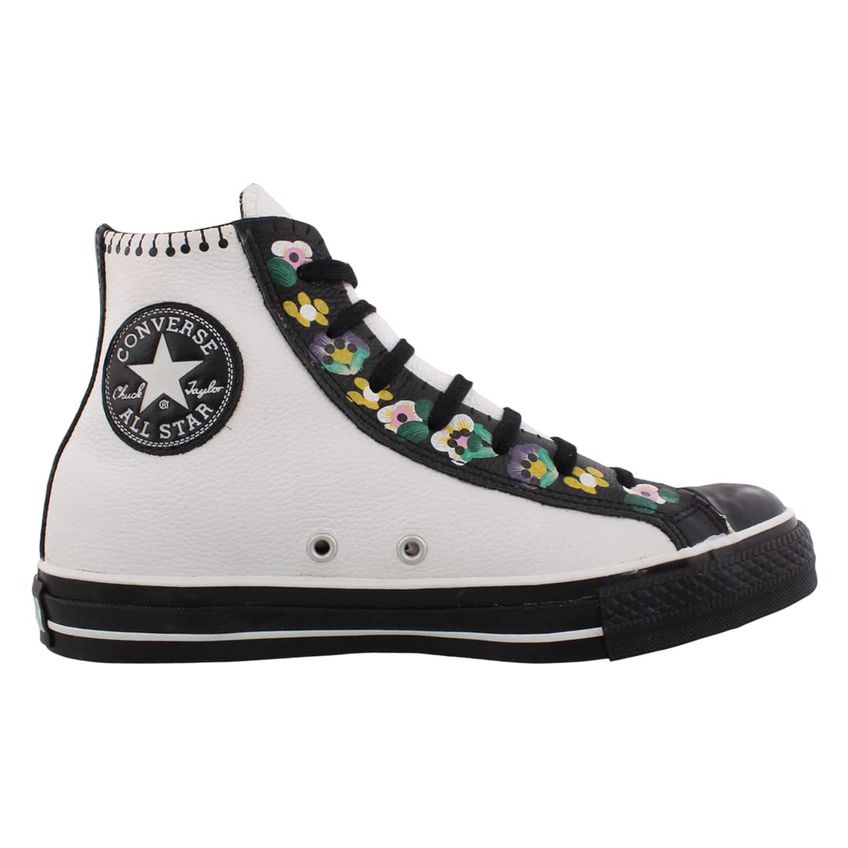 Tênis Converse Chuck Taylor Hi Branco/preto Unissex Tamanho 4.5 - imagem 3