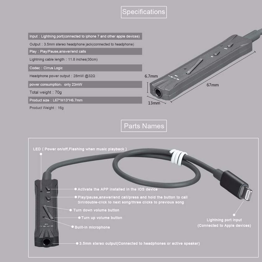Amplificador De Fones SMSL I2 Hi-Fi DAC 3,5 Mm Com Microfone - imagem 3