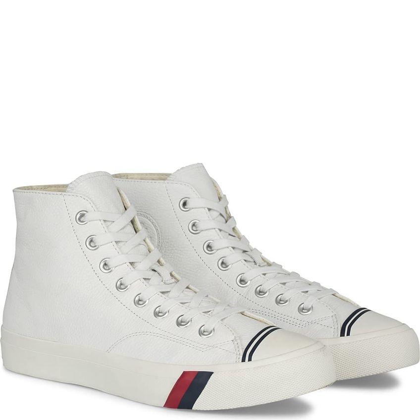 Tênis Pro-Keds Royal Hi Lace Up De Cano Alto Branco Tamanho 4 - imagem 3