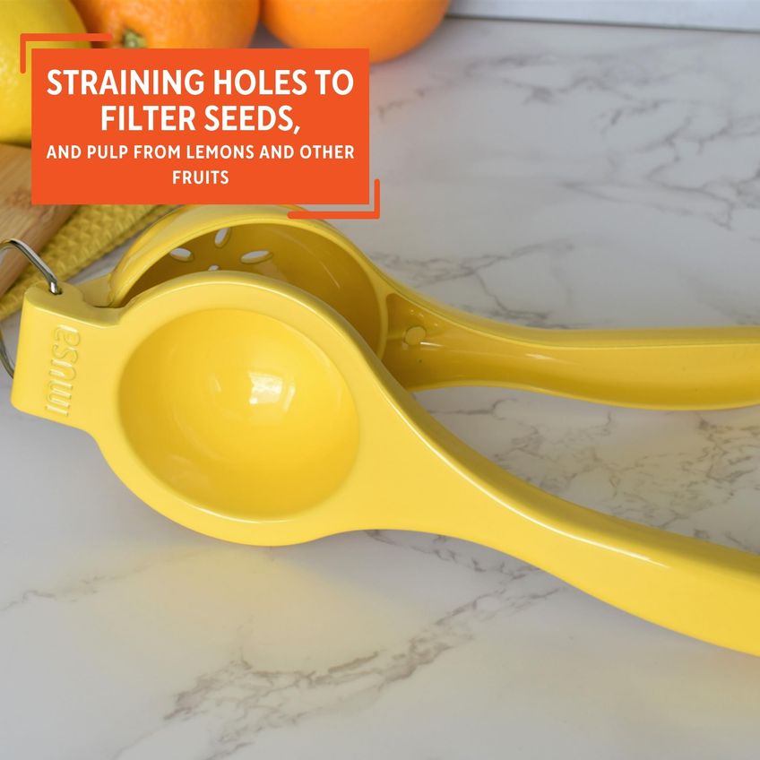 Espremedor Imusa 22 cm Amarelo Para Cítricos - imagem 4