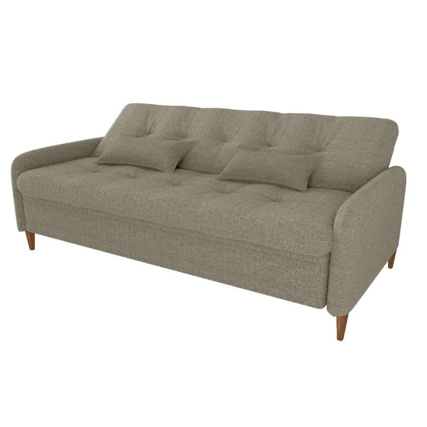 Sofa Cama Donna Encosto Reclinável Bege T05 - imagem 3