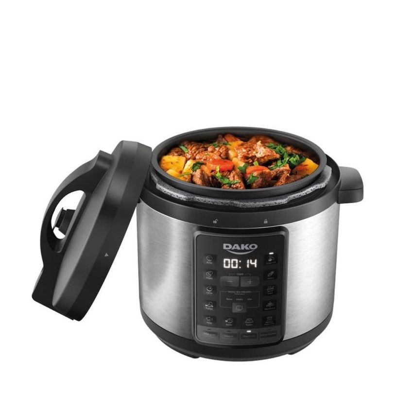 Panela De Pressão Elétrica 6l Multifunção Dako 1000w 220v Preto - imagem 3