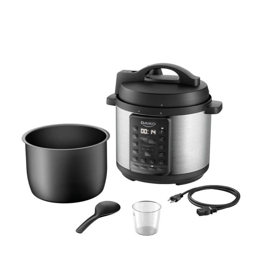Panela De Pressão Elétrica 6l Multifunção Dako 1000w 220v Preto - imagem 4