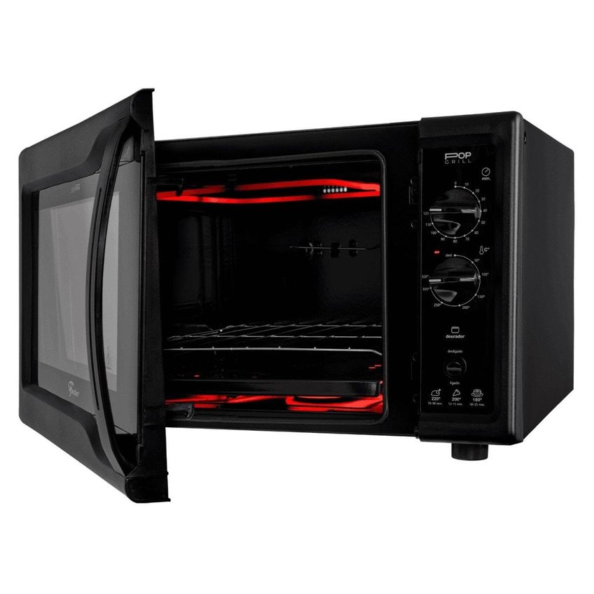 Forno Elétrico Fischer Pop Grill 44L 220V Preto - imagem 4