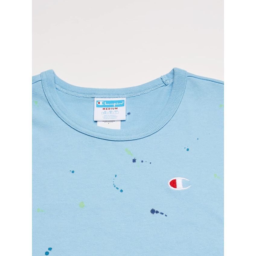 Camiseta Champion XL com Estampa de Respingo de Tinta Azul - imagem 2