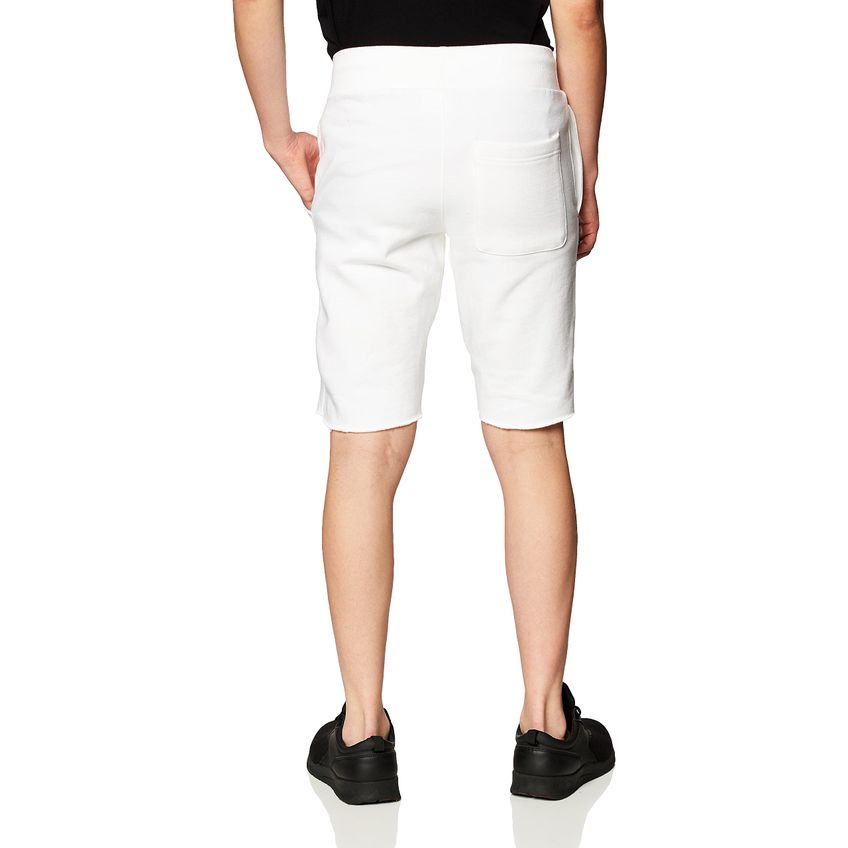 Shorts Champion 25 Cm Branco Reverse Weave Com Barra Crua - imagem 3