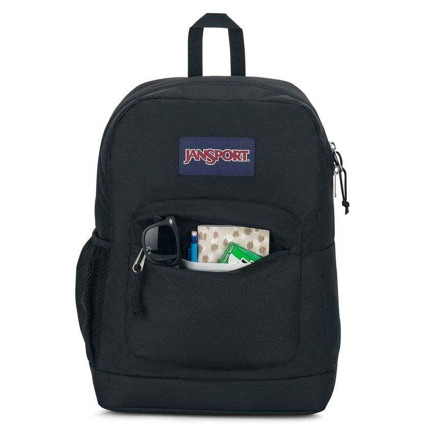 Mochila Jansport Cross Town Plus Preta Com Manga De 15 Polegadas - imagem 4