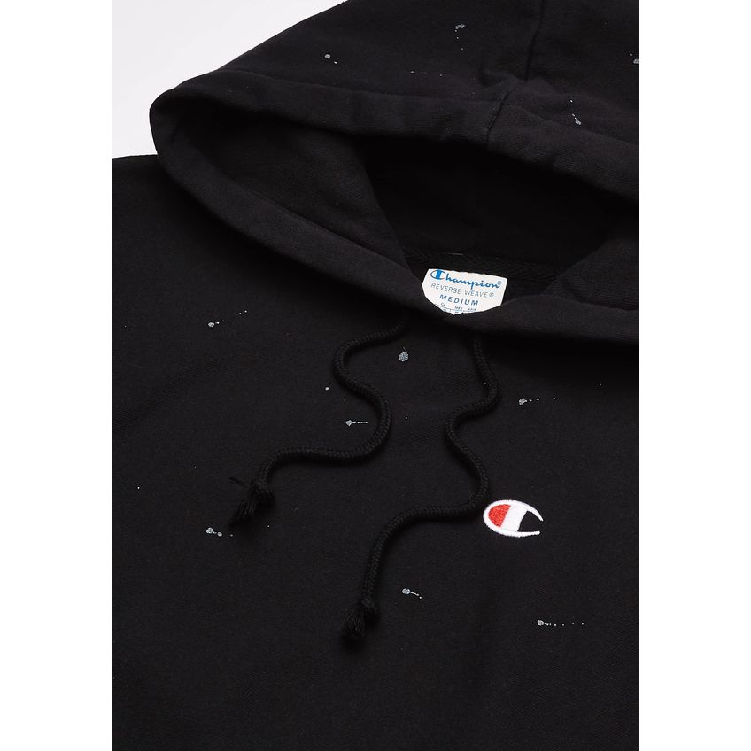 Moletom Champion C-life Azul Candid Com Respingos De Tinta - imagem 3