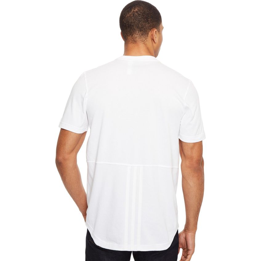 Camisa Adidas Masculina 3 Listras Branco/Branco P - imagem 3