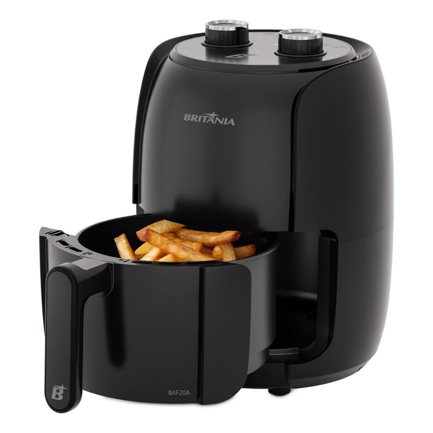 Air Fryer Britânia Compacta 2L 1000W Sem Óleo BAF20A - imagem 4
