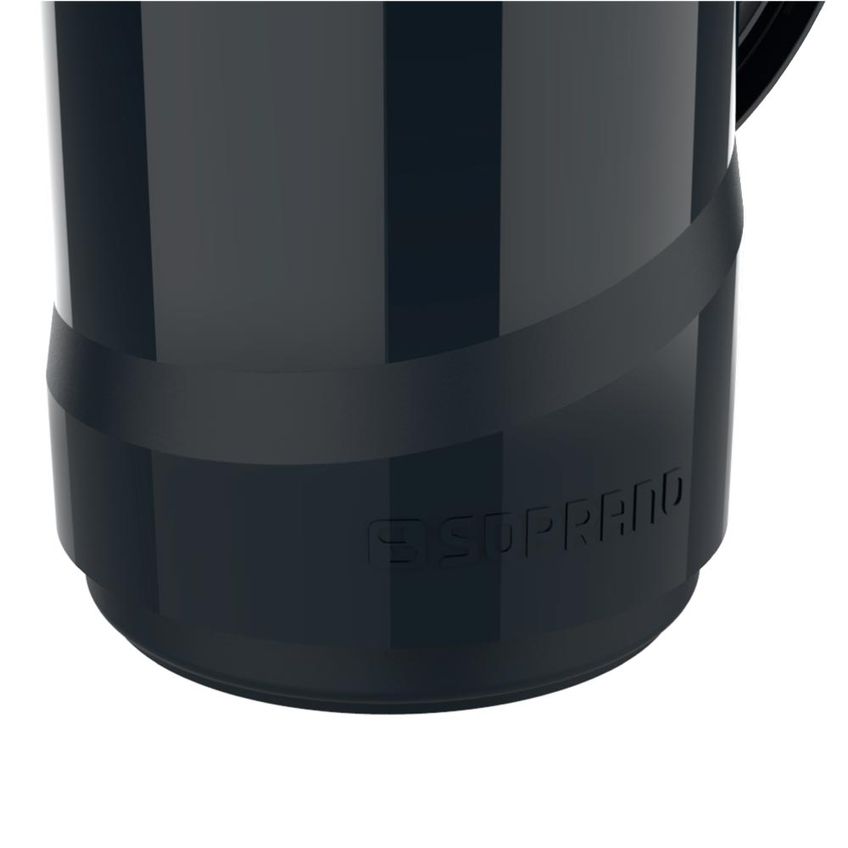 Garrafa Térmica 1l Cristal Soprano Preta - imagem 3