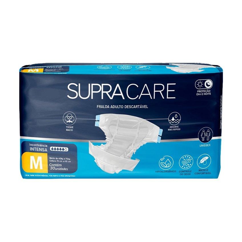 Fralda Descartável Adulto Supra Care Econômico - M, G, XG - imagem 2