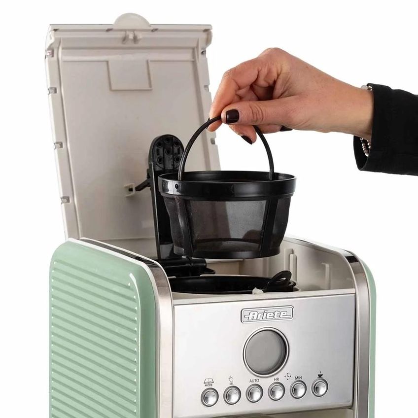 Cafeteira Elétrica Ariete Vintage Programável Com Filtro 900W Verde 220V 00M134204ARBR - imagem 3