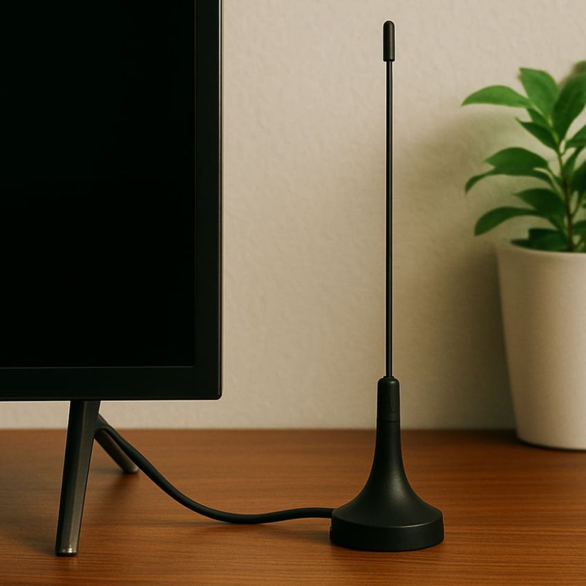 Antena Interna UHF Digital HD com Cabo Coaxial 1,5 Metros - ATN-150-HD - Multivisão Multivisao - imagem 3