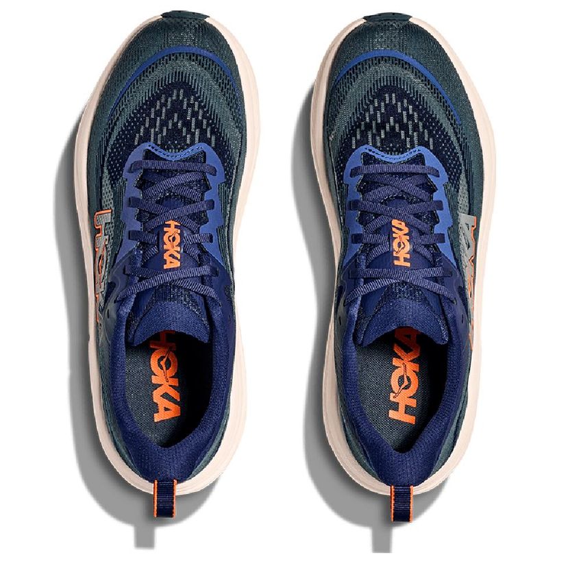 Tênis Hoka Skyflow Esportivo Conforto Azul/Branco 041 - imagem 5