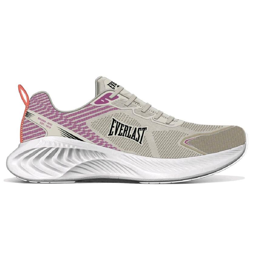 Tênis Everlast Rapid Esportivo Conforto Cinza/Rosa 034 - imagem 3