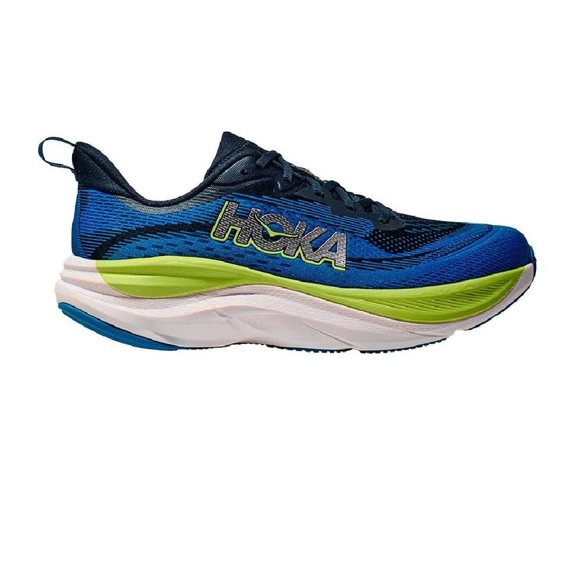 Tênis Hoka Skyflow Esportivo Conforto Azul/Verde 042 - imagem 3