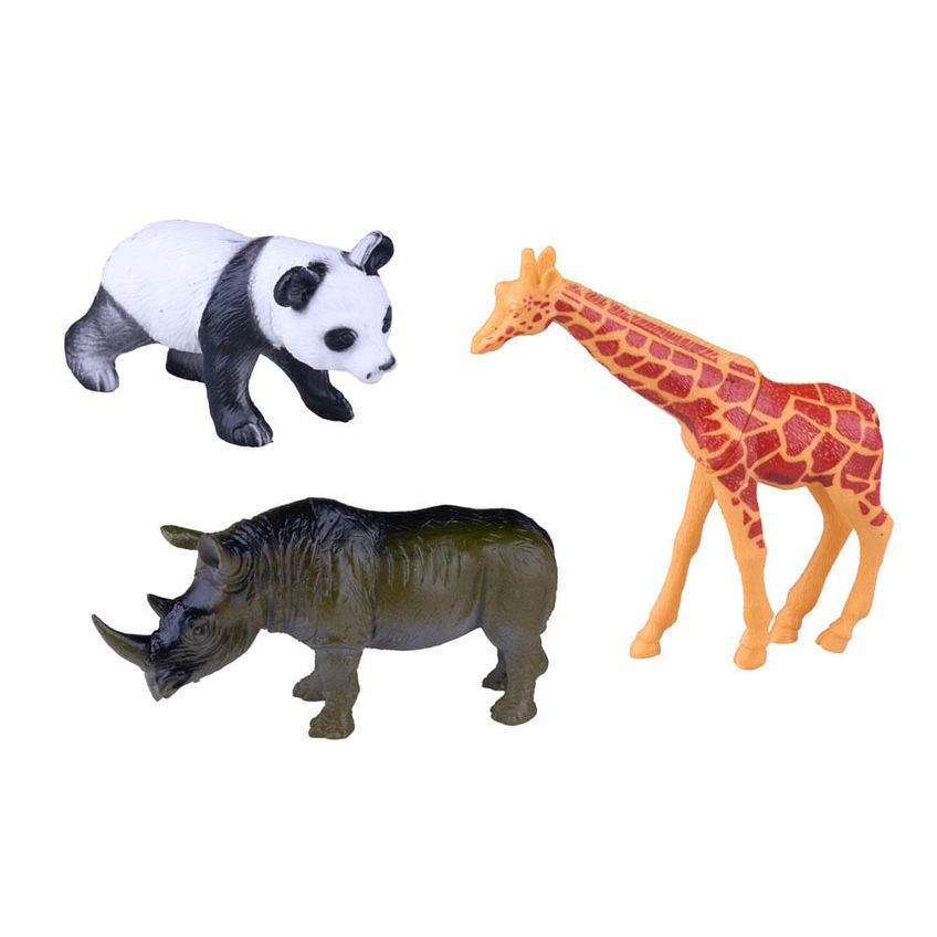 Conjunto De Animais Safari Fun World Play&fun Sortido - imagem 3