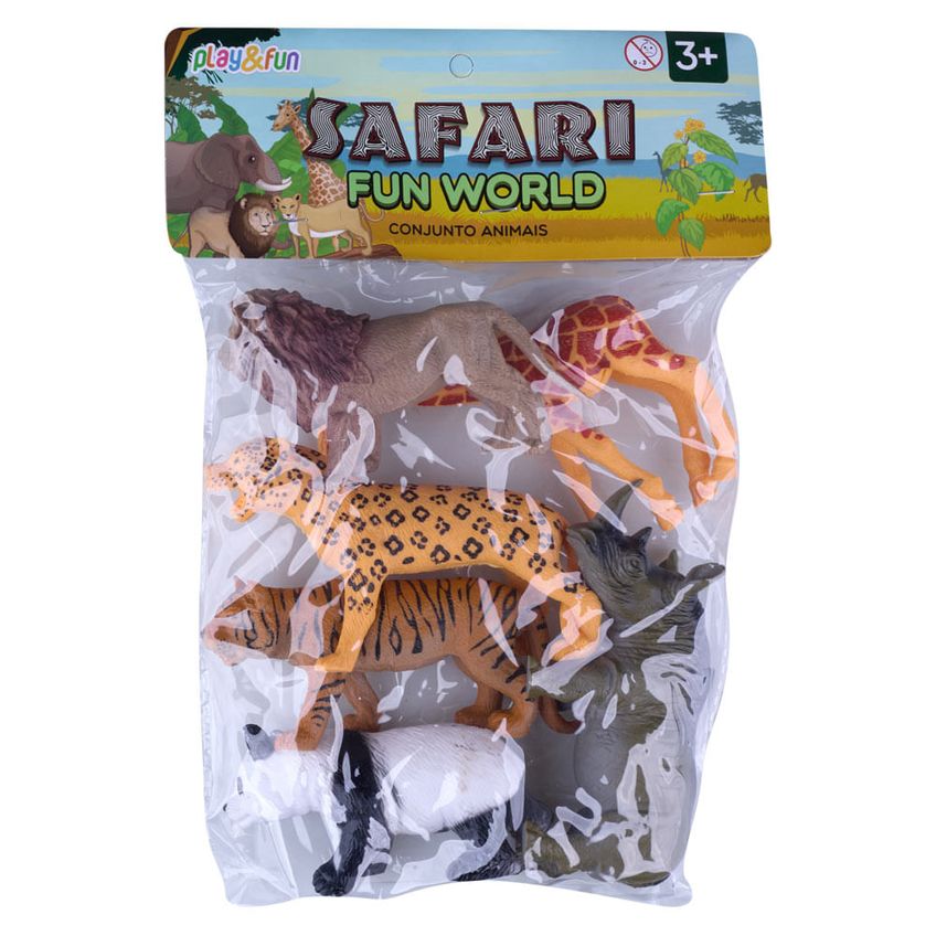 Conjunto De Animais Safari Fun World Play&fun Sortido - imagem 4