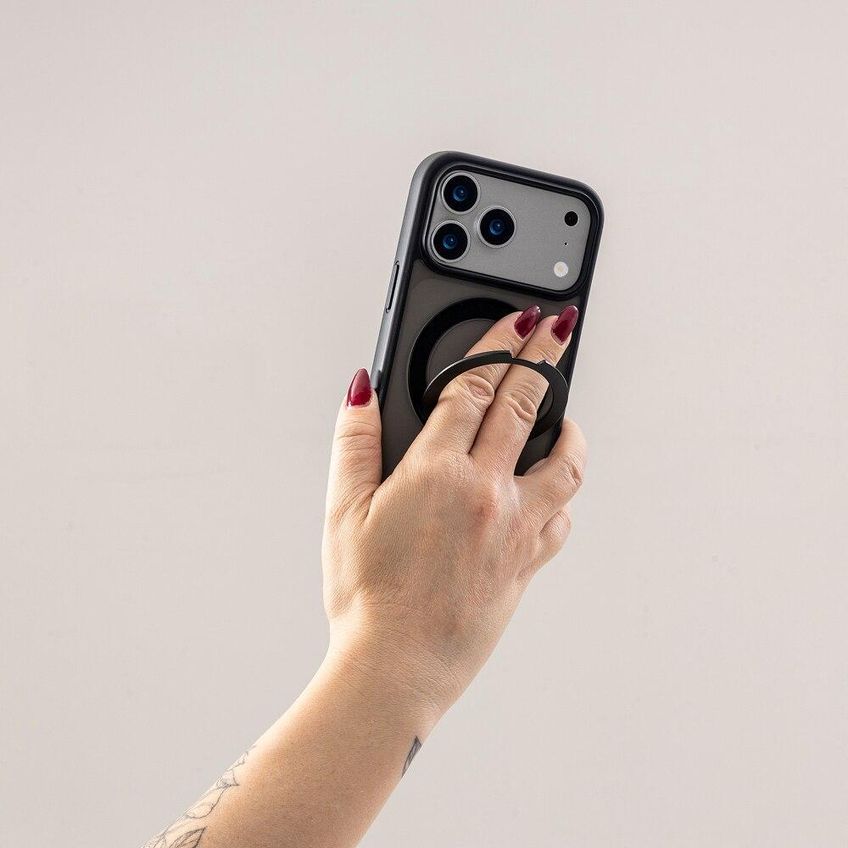 Capa iPhone 18 Pro / 17 Pro, Stand, Originais Iplace, Preto - imagem 3
