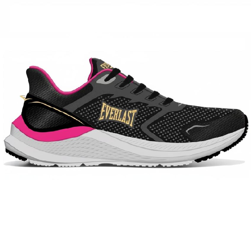 Tênis Everlast Trace Esportivo Conforto Preto 038 - imagem 3