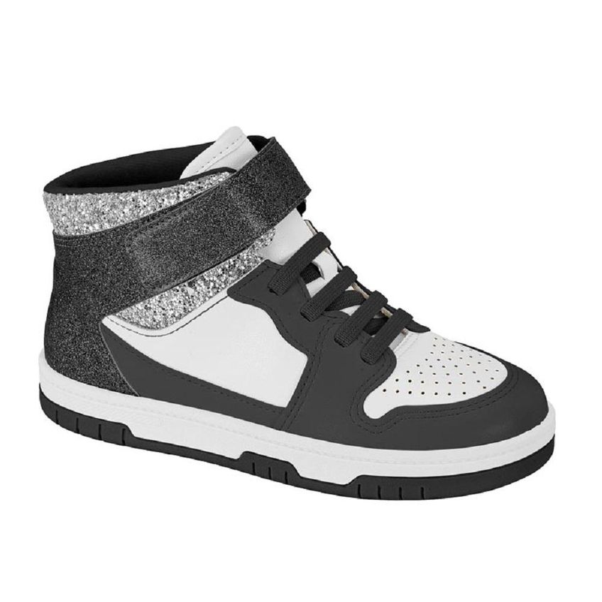 Tênis Molekinha Ref 2562.109.28594 Branco/preto/prata 027 - imagem 3