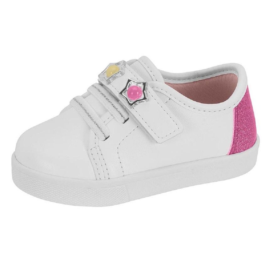 Tenis Molekinha Ref 2118.581.28656 Branco/rosa 023 - imagem 2