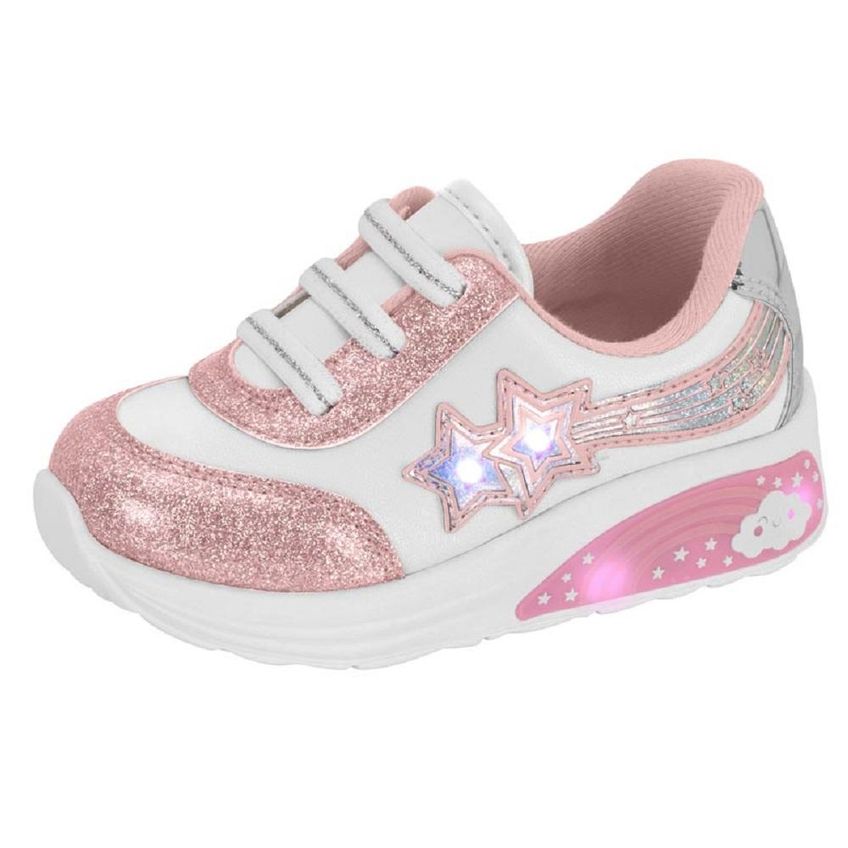 Tênis Molekinha Ref 2731.307.28622 Branco/Rosa/Prata 020 - imagem 4