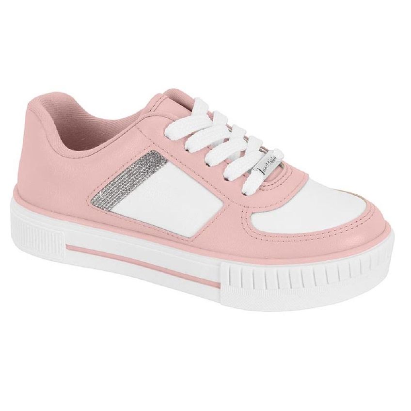 Tenis Molekinha Ref 2565.111.9569 Branco/rosa 027 - imagem 3