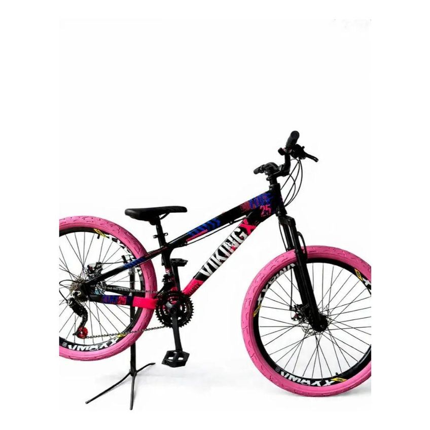 Bicicleta Viking-x Tuff25 Mtb Aro 26 Alumínio 21 Marchas Freio A Disco - imagem 4