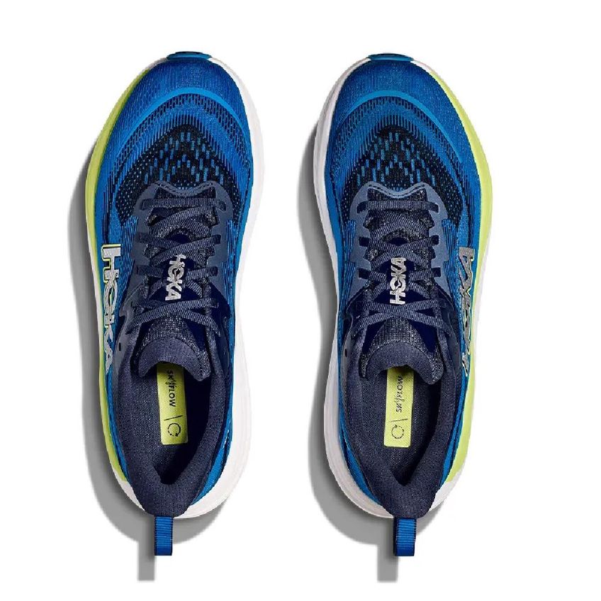 Tênis Hoka Skyflow Esportivo Conforto Azul/Verde 043 - imagem 5