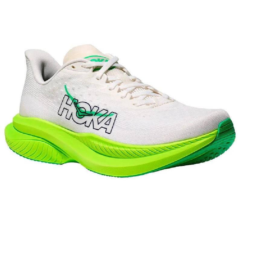 Tenis Hoka Mach 6 Esportivo Conforto Branco/verde 040 - imagem 3