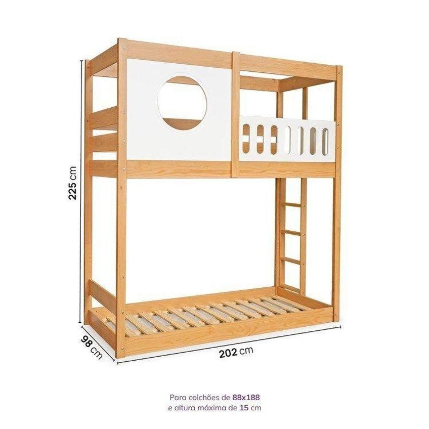 Treliche Active Play E Kit Escalada Infantil Climb Casatema Branco/madeira Natural Branco/madeira Natural - imagem 3
