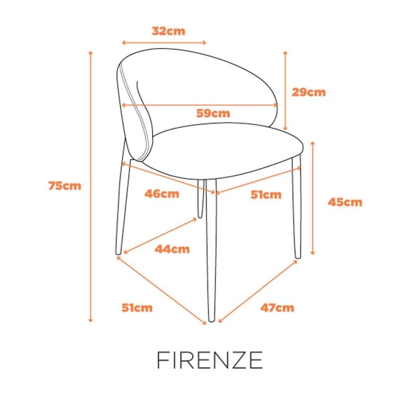 Cadeira Firenze Base Champagne E Assento Revestido Em Tecido - Cinza Cinza - imagem 3