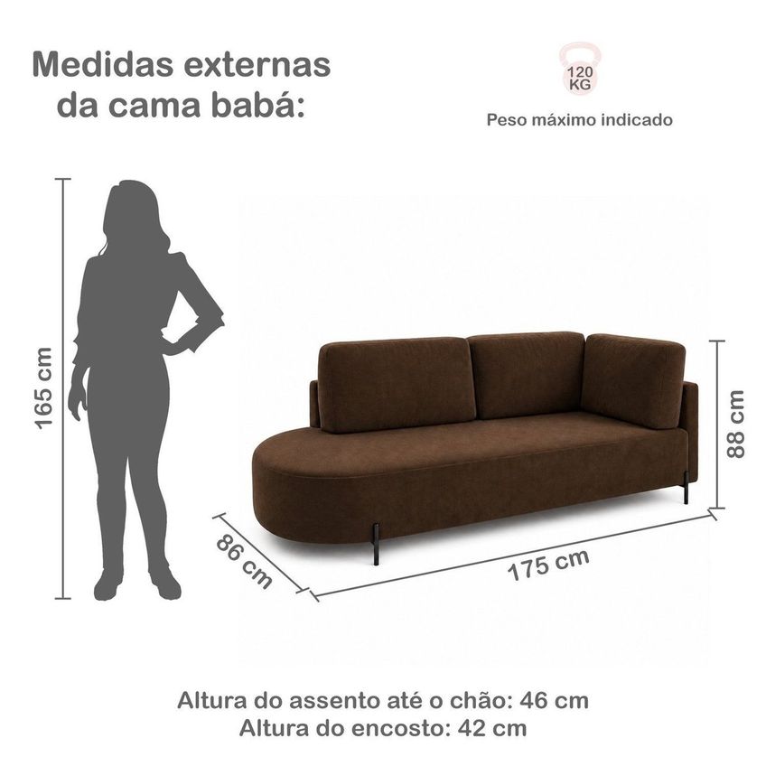 Cama Babá Infantil Orgânica Lado Esquerdo Para Quarto De Bebê Afeto Marrom - imagem 3