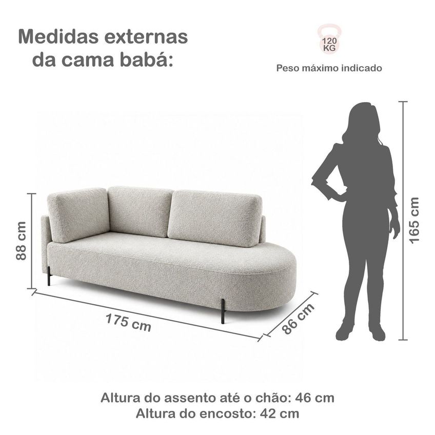 Cama Babá Infantil Orgânica Lado Direito Para Quarto De Bebê Afeto Gelo - imagem 3