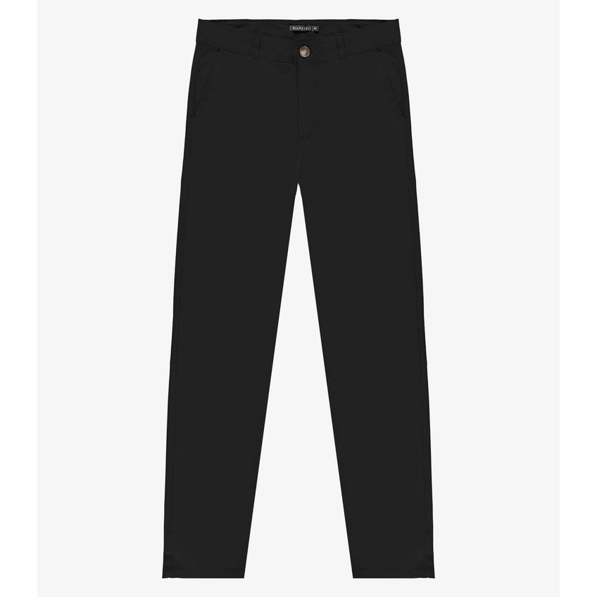 Calça Masculina Sarja Slim Diametro Preto 42 - imagem 4