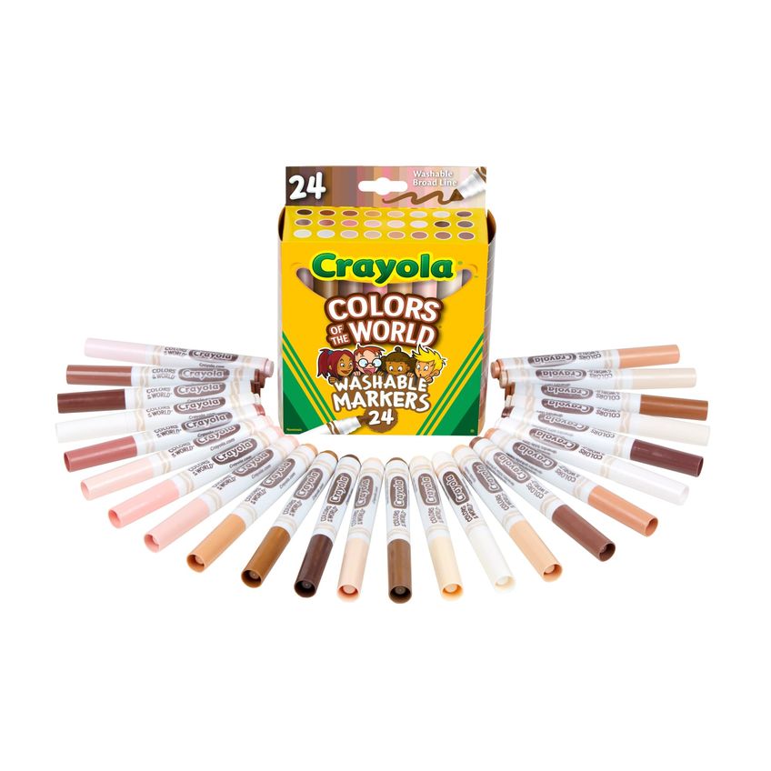 Marcadores Crayola Cores Do Mundo Pacote Com 24 - imagem 2