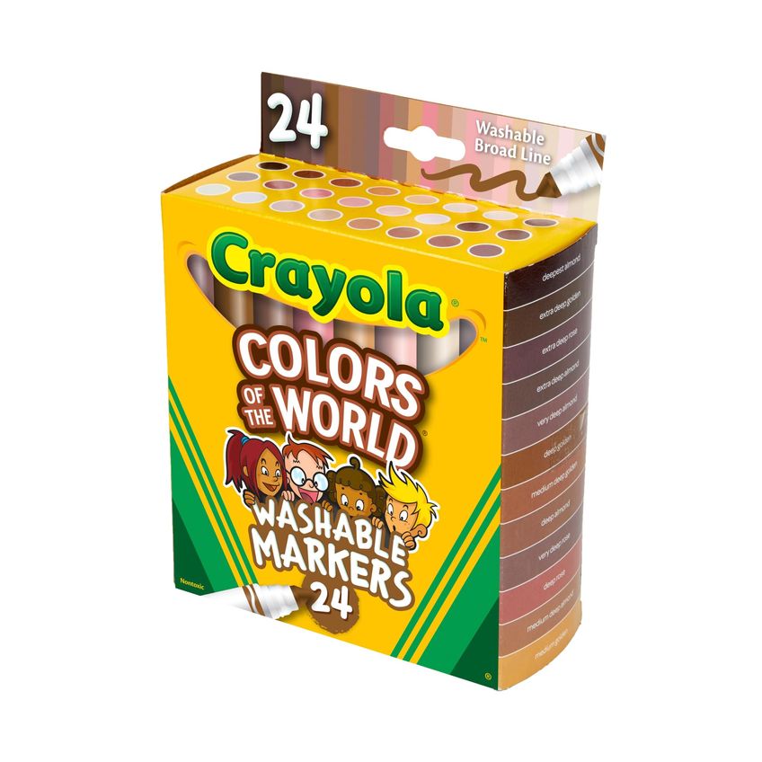 Marcadores Crayola Cores Do Mundo Pacote Com 24 - imagem 4