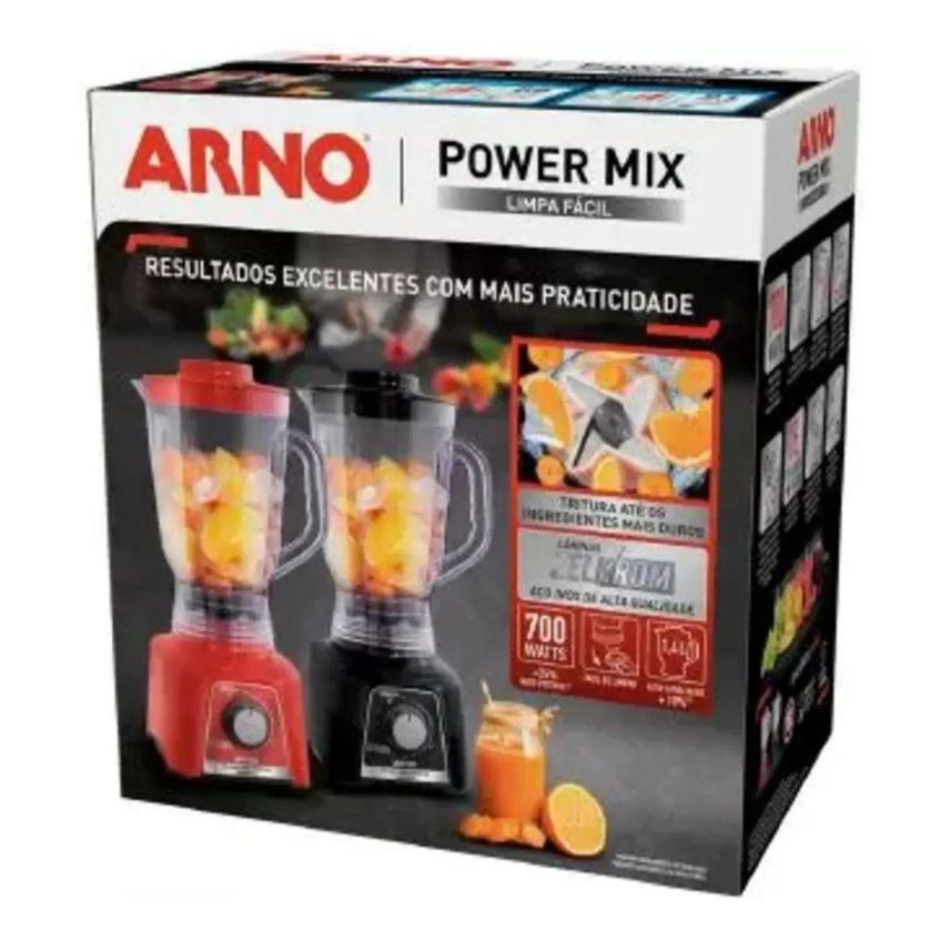 Liquidificador Arno Power Mix Limpa Fácil 700w 1,4l 15 Velocidades Preto 220v - imagem 3